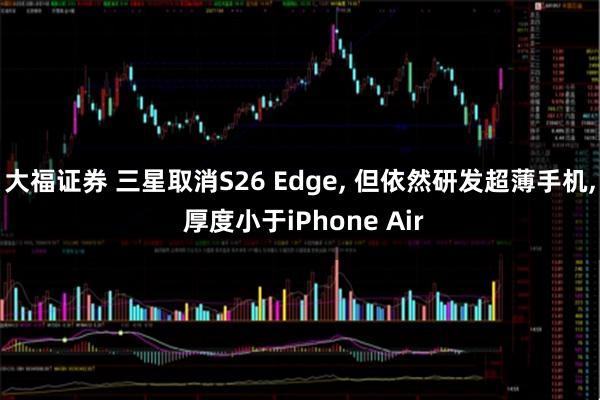大福证券 三星取消S26 Edge, 但依然研发超薄手机, 厚度小于iPhone Air