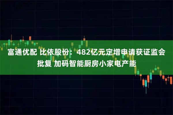 富通优配 比依股份：482亿元定增申请获证监会批复 加码智能厨房小家电产能